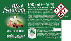 Bio-Saunaöl Wintertraum | 100 ml BIO Saunaöl WINTERTRAUM 100 ML