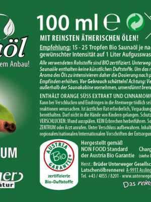 BIO Saunaöl WINTERTRAUM 100 ML