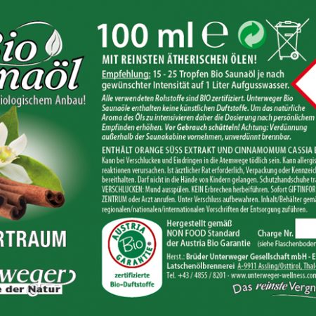 BIO Saunaöl WINTERTRAUM 100 ML