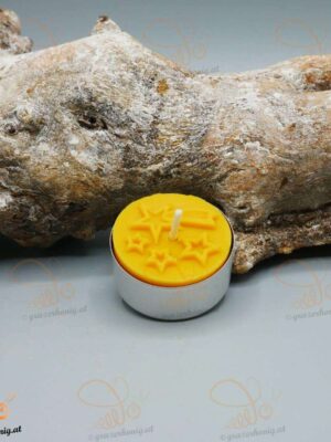 Teelicht mit Weihnachtsmotiv