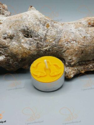 Teelicht mit Weihnachtsmotiv