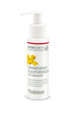 Johanniskraut Gesichtsreinigung mit Teebaumöl 100ml Vegan Naturkosmetik