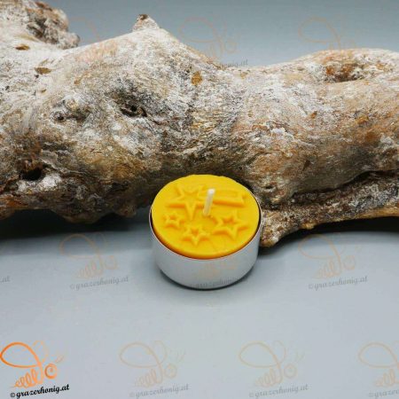 Teelicht mit Weihnachtsmotiv