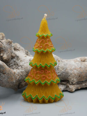 Bienenwachs-Kerze „Ornamentbaum“ KEZ-10063