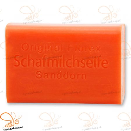 Schafmilchseife eckig Sanddorn 