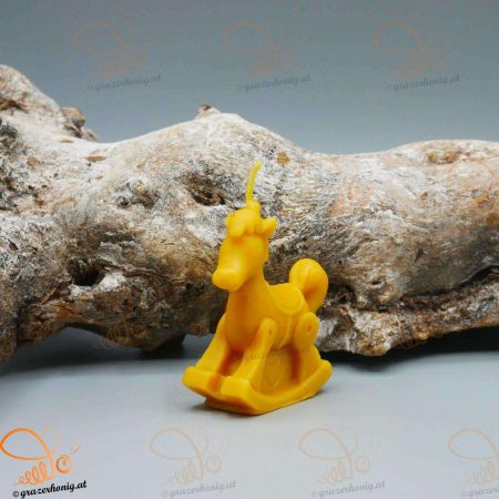 Niedliches Schaukelpferd aus Bienenwachs Schaukelpferd