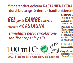 Kastanien Gel 100 ml Vegan