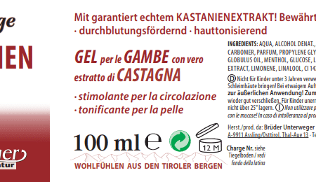 Kastanien Gel 100 ml Vegan
