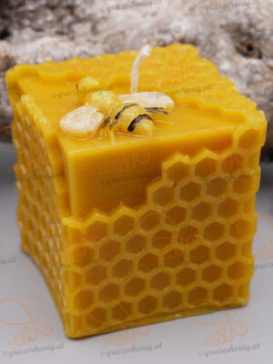 Bienenwachs-Kerze „Igelglück“