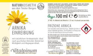 Arnika Einreibung mit Sprühknopf | 100 ml Arnika Einreibung mit Sprühknopf