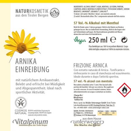 Arnika Einreibung 250 m