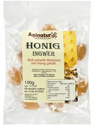 Honig Ingwer Bonbons 100g