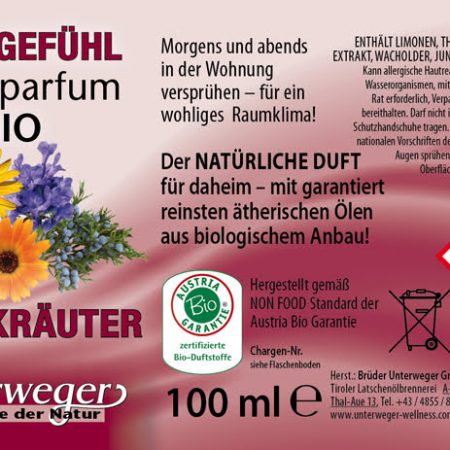 BIO RAUMPARFUM WOHLGEFÜHL 100 ML