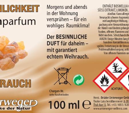 Raumparfum WEIHRAUCH 100 ML