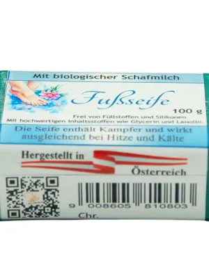 Schafmilchseife eckig Fußseife 