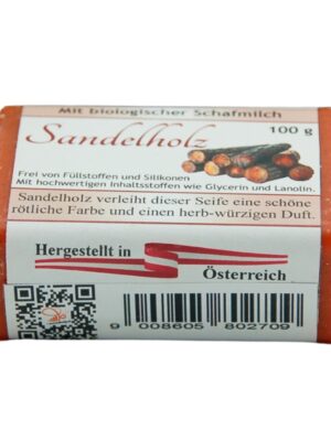 Schafmilchseife eckig Sandelhol
