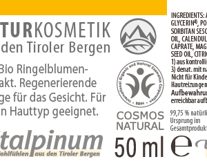 Ringelblumen Gesichtscreme