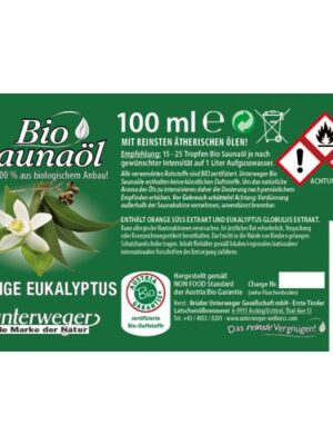 Orange-Eukalyptus BIO Saunaöl 100ml