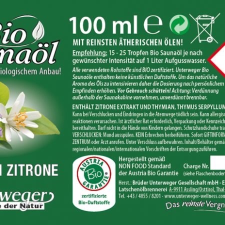 Thymian-Zitrone BIO Saunaöl 100ml