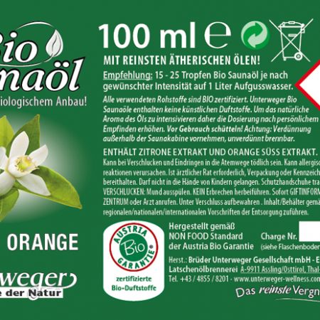Zitrone-Orange BIO Saunaöl 100ml
