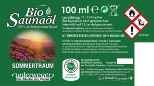 Bio-Saunaöl Sommertraum | 100 ml BIO SAUNAÖL SOMMERTRAUM 100 ML