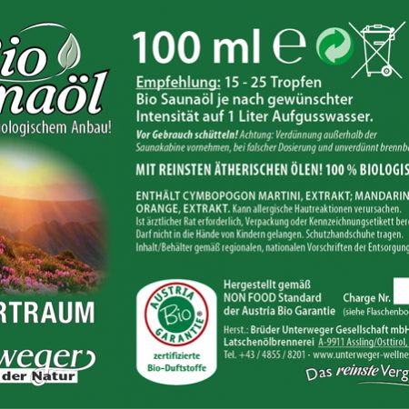 BIO SAUNAÖL SOMMERTRAUM 100 ML