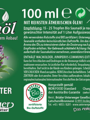 BIO Saunaöl ALPENKRÄUTER 100 MLBIO Saunaöl ALPENKRÄUTER 100 ML