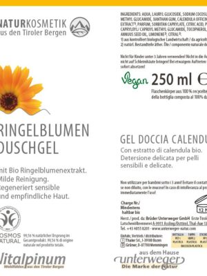 Ringelblumen Duschgel 250 ml Vegan Naturkosmetik