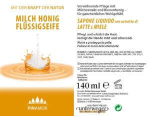 Milch Honig Flüssigseife | 140 ml Milch Honig Flüssigseife 140 ml