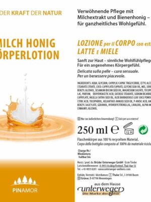 Milch Honig Körperlotion 250 ml