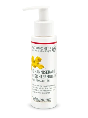 Johanniskraut Gesichtsreinigung mit Teebaumöl 100ml Vegan Naturkosmetik