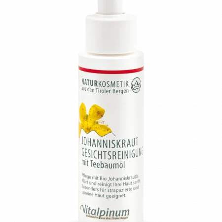 Johanniskraut Gesichtsreinigung mit Teebaumöl 100ml Vegan Naturkosmetik