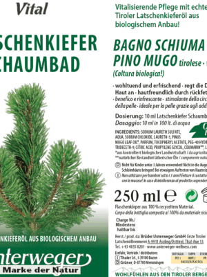 Latschenkiefer Schaumbad 250 ml Vegan Naturkosmetik