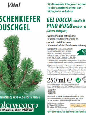 Latschenkiefer Duschgel 250 ml Bio Vegan Naturkosmetik