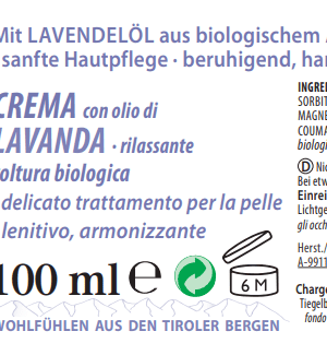 Lavendel Creme 100 ml