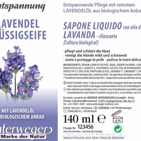 Lavendel Flüssigseife 140 ml