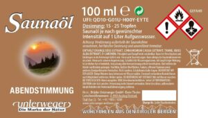 Saunaöl Abendstimmung | 100 ml Saunaöl Abendstimmung 100 ML
