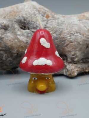 Bienenwachs-Kerze „Glückspilz“ KEZ-10085a