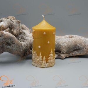 Kerze Winterlandschaft