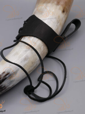 Leder-Gürtelhalter für großes Trinkhorn 500–1200 ml