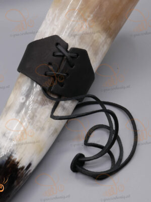 Leder-Gürtelhalter für großes Trinkhorn 500–1200 ml