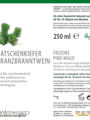 Latschenkiefer Franzbranntwein 250ml