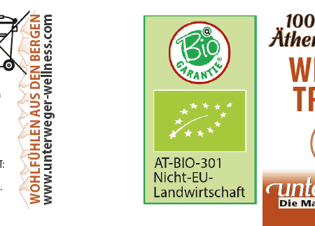 100 % reines ätherisches Bio-Öl Wintertraum von Unterweger – mit Zimt Cassia Blättern und Orangenschalen, zur Raumbeduftung