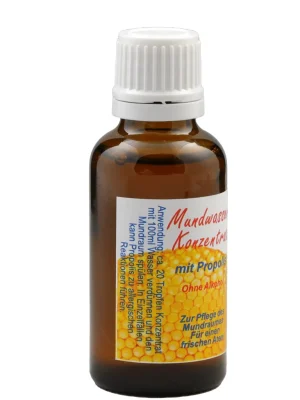 Apident Mundwasserkonzentrat mit Propolis 30ml Seitenansicht rechts