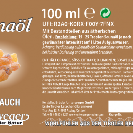 Saunaöl Weihrauch 
