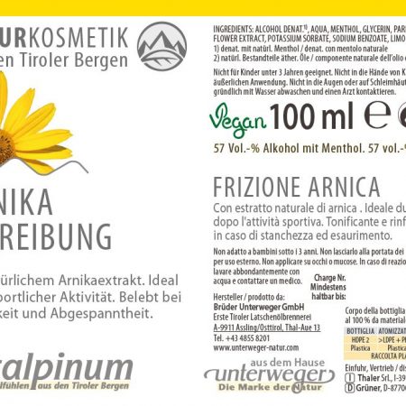 Arnika Einreibung mit Sprühknopf 
