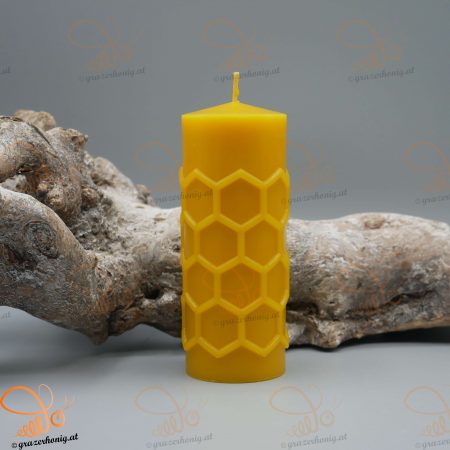 Bienenwachs-Kerze „Wabenstumpen“ KEZ-10053