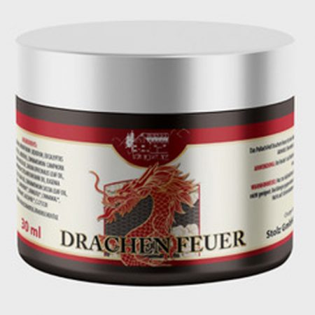 Drachen Feuer 30 ml vom Pullach Hof – pflegende Massage- und Hautcreme in Dose