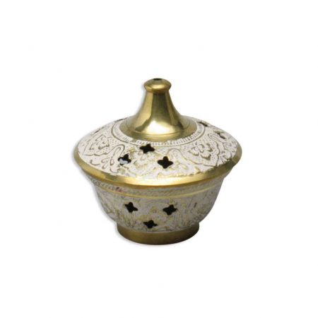 räucherschale messing bemalt mit gittereinsatz