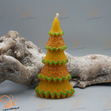 Bienenwachs-Kerze „Ornamentbaum“ KEZ-10063
